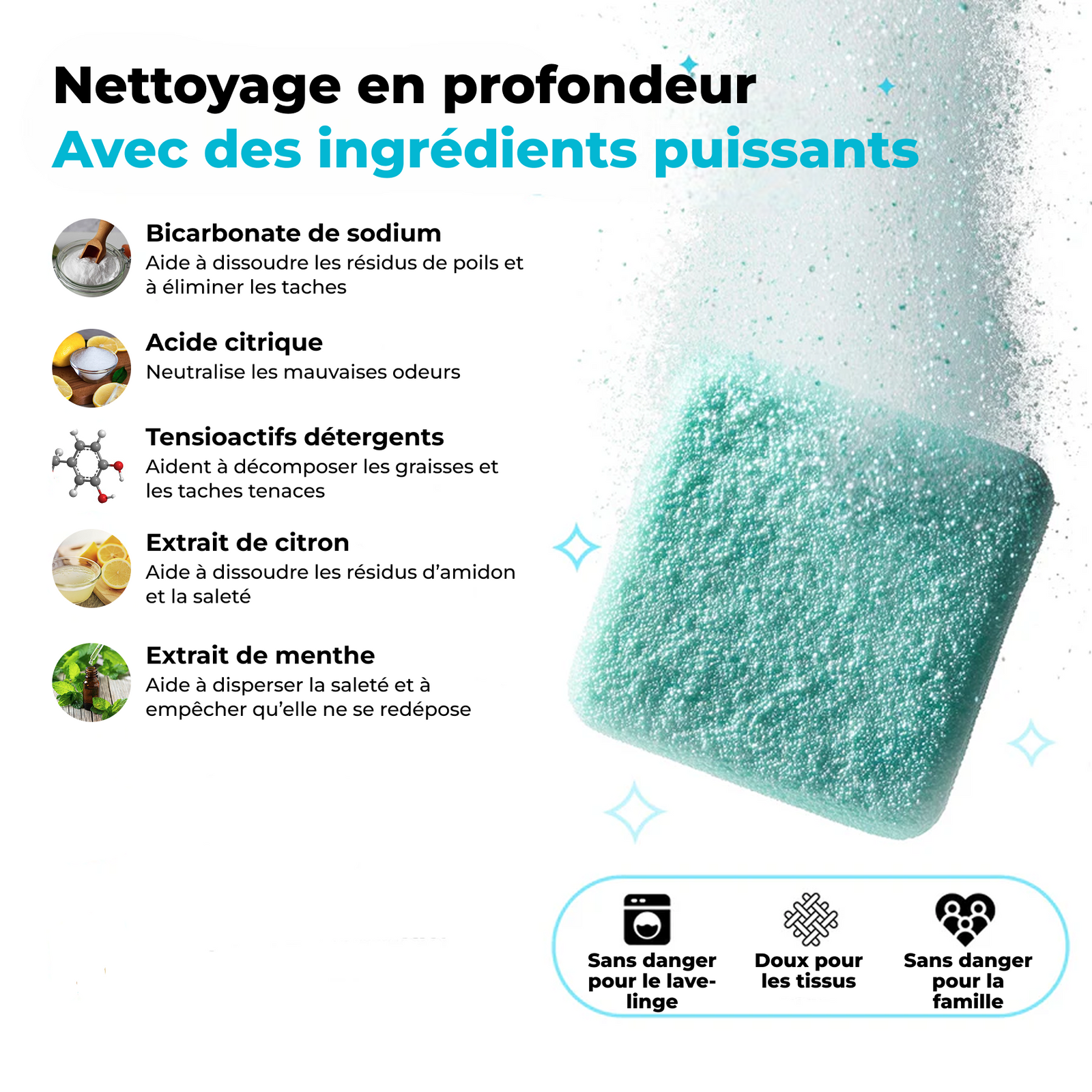 Varibee - Pastilles Nettoyantes Pour Lave-linge